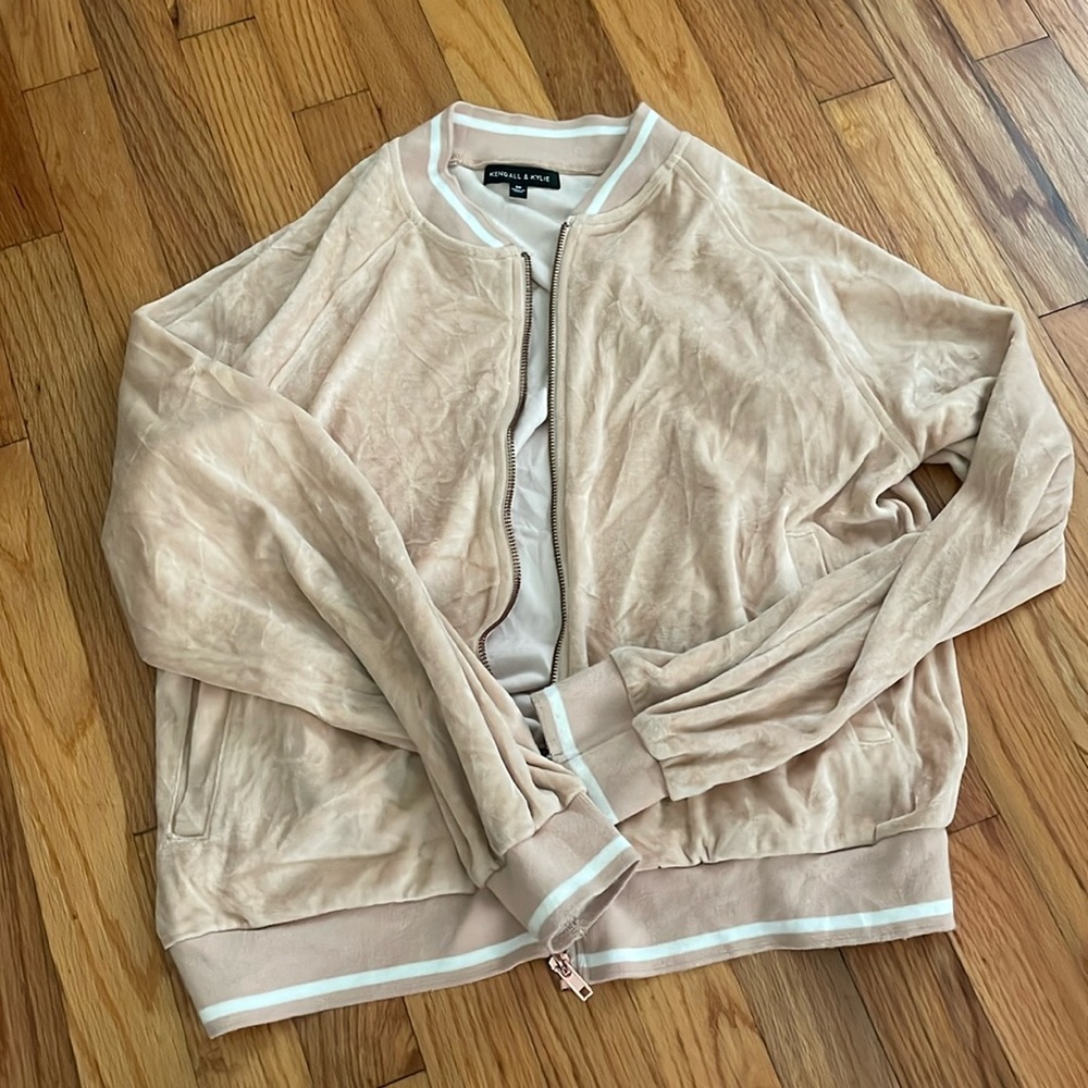 Kendall & Kylie velvet bomber jacket